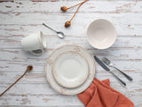 CreaTable, 23601, Romantic Vintage Series, 16-delige serviesset voor 4 personen, porseleinen combinatieservies, vaatwasmachine- en magnetronbestendig, kwaliteitsproductie