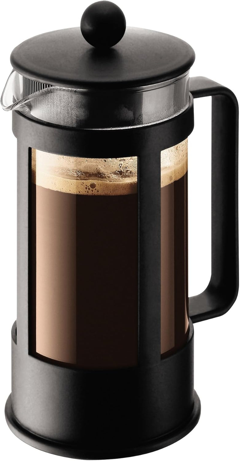 Bodum Kenya Koffiezetapparaat - 350 ml / 3 kopjes - Handmatige Franse pers borosilicaatglas en roestvrij staal - Vaatwasmachinebestendig - Gemaakt in Portugal