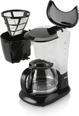 Tristar 1,25L koffiezetapparaat - voor 10-12 kopjes, ook geschikt voor kamperen, CM-1245, zwart