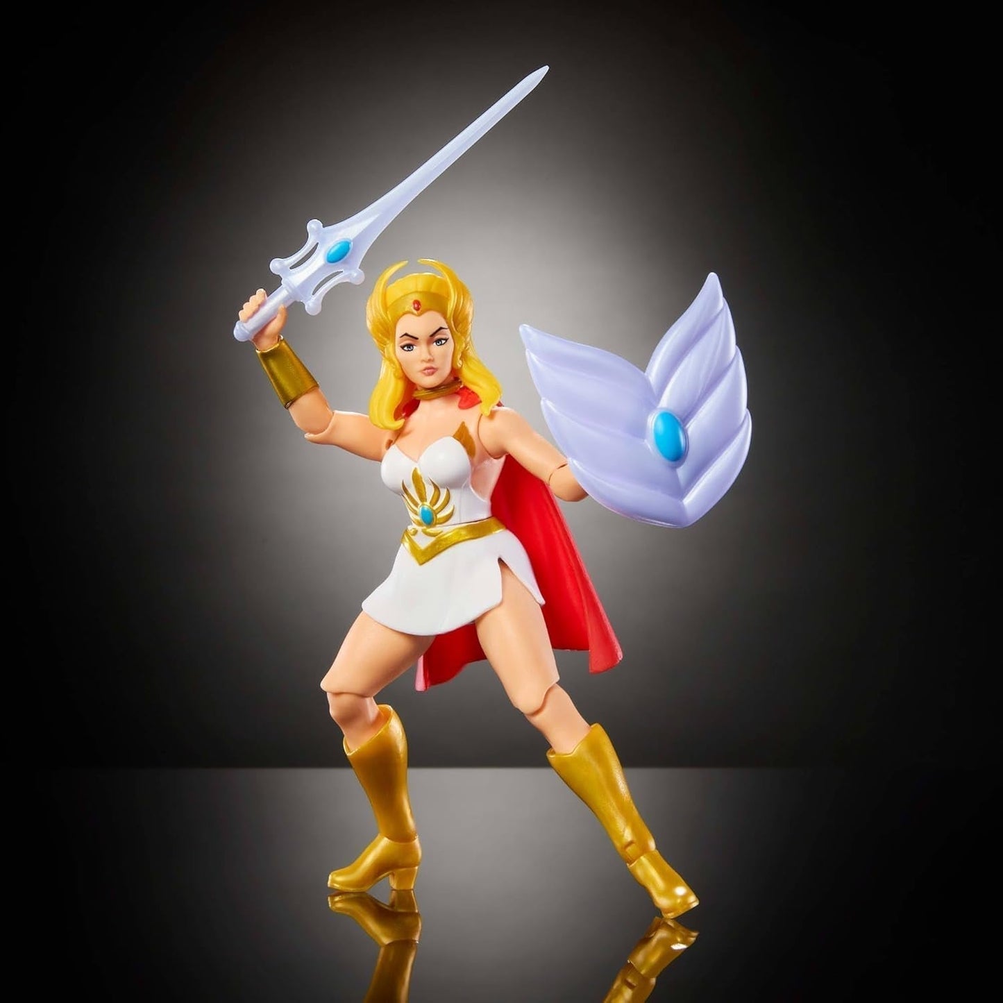 Masters of the Universe Origins She-Ra Cartoon-actiefiguur Ongeveer 14 cm hoog TV-heldin Princess of Power uit de jaren 80 Gedetailleerd ontwerp en accessoires JBM76 Actiefiguren Naty Shop