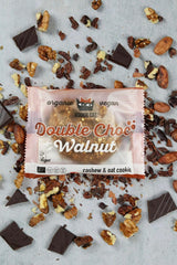 Double Nut Chocolate - Veganistisch, glutenvrij, sojavrij, biologische cashew- en haverkoekjes - 12 x 50 g multi-pack (pak van 2)