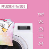 Beddengoed voor meisjes, Eenhoorn, 100 x 135 cm en 40 x 60 cm, katoenen beddengoed - kinderen Naty Shop