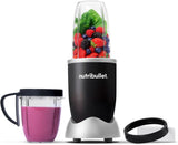 Nutribullet Original, Elektrische Mixer, Zerkleinerer, Smoothiemixer, Smoothie Maker, 600 W Leistung, Einfach Und Schnell in Der Anwendung, Kompakt, Leicht Zu Reinigen, NB603DG Kitchen Naty Shop Schwarz Verpackung Mit Zubehör