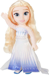 Disney Frozen 2 Elsa pop - 35 cm grote, beweegbare pop in iconische modejurk en lang golvend haar voor extra plezier, voor meisjes vanaf 3 jaar, 214894
