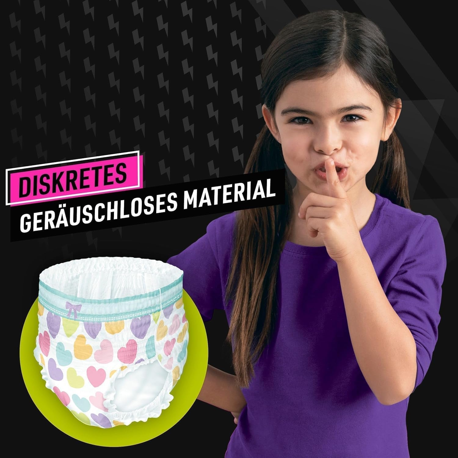 Hearts Pyjamabroek 9 Night Absorberende Onderbroek 8 Jaar 27kg-43kg All Night Lekbescherming