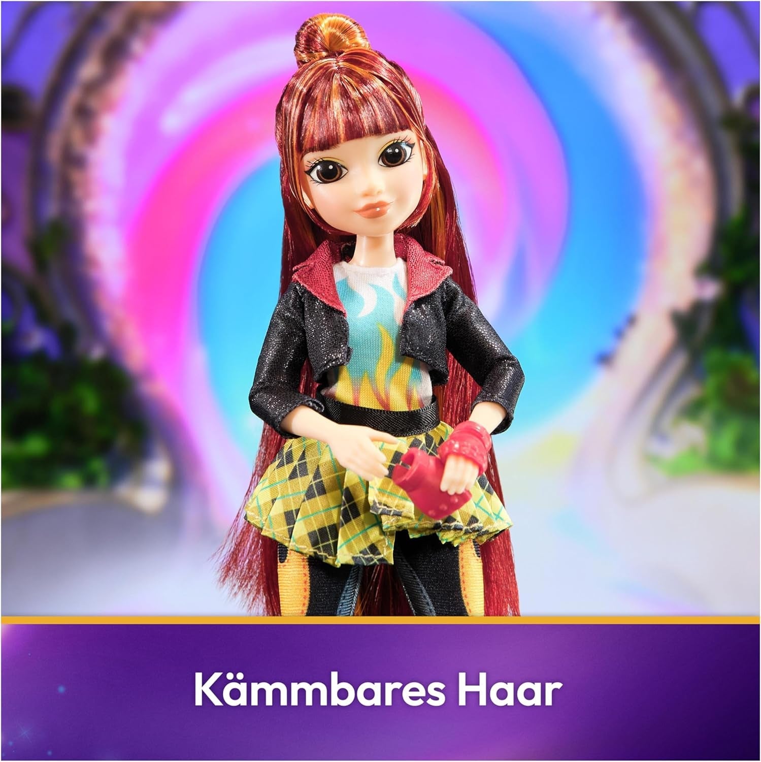 Unicorn Academy Valentina Doll - de originele pop uit de populaire Netflix-serie, is 24 cm hoog en heeft 5 accessoires voor fantasierijk rollenspel, voor kinderen vanaf 4 jaar
