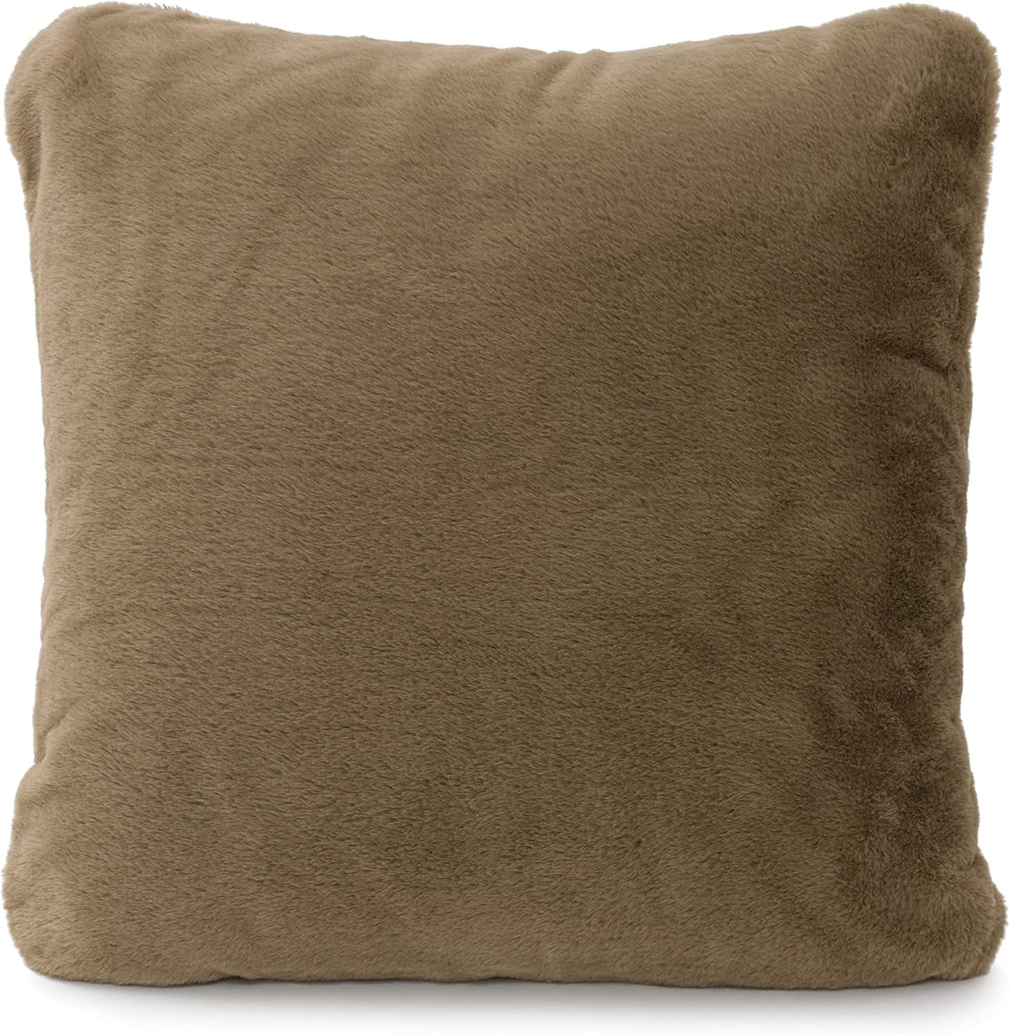 Gözze - Comfortabele kussensloop, Merino Feeling, 50X50 Cm - Donkergroen Bedden en dekens Besuche den Gözze-Store Taupe