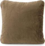 Gözze - Comfortabele kussensloop, Merino Feeling, 50X50 Cm - Donkergroen Bedden en dekens Besuche den Gözze-Store Taupe