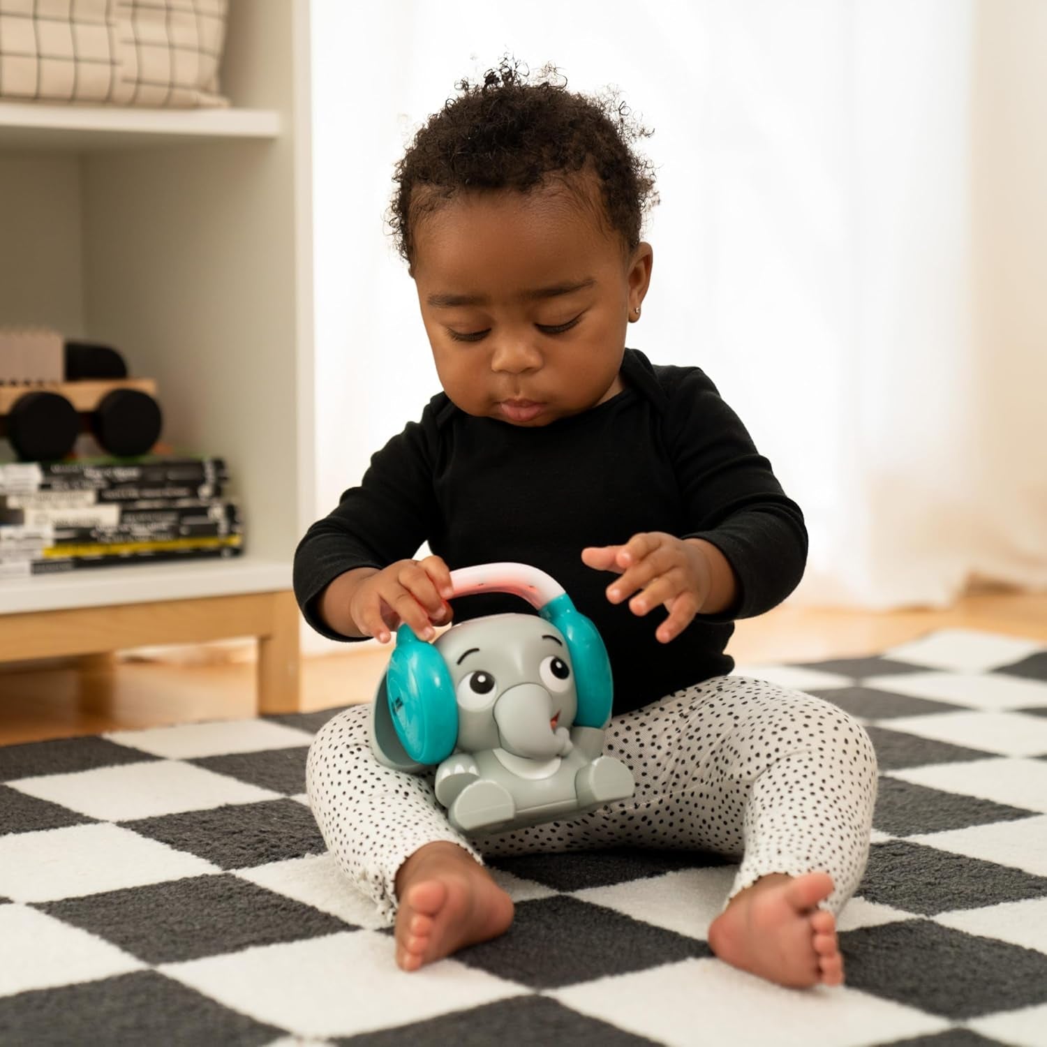 Baby Einstein Earl the Elephant Bluetooth-geluidsmachine, muzieksysteem + nachtlampje, baby- tot peuterspeelgoed Bebe Naty Shop