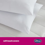 Silentnight Ultrabounce-kussen, wit, microvezel, wit, 2-pack Naty Shop standaardkussens