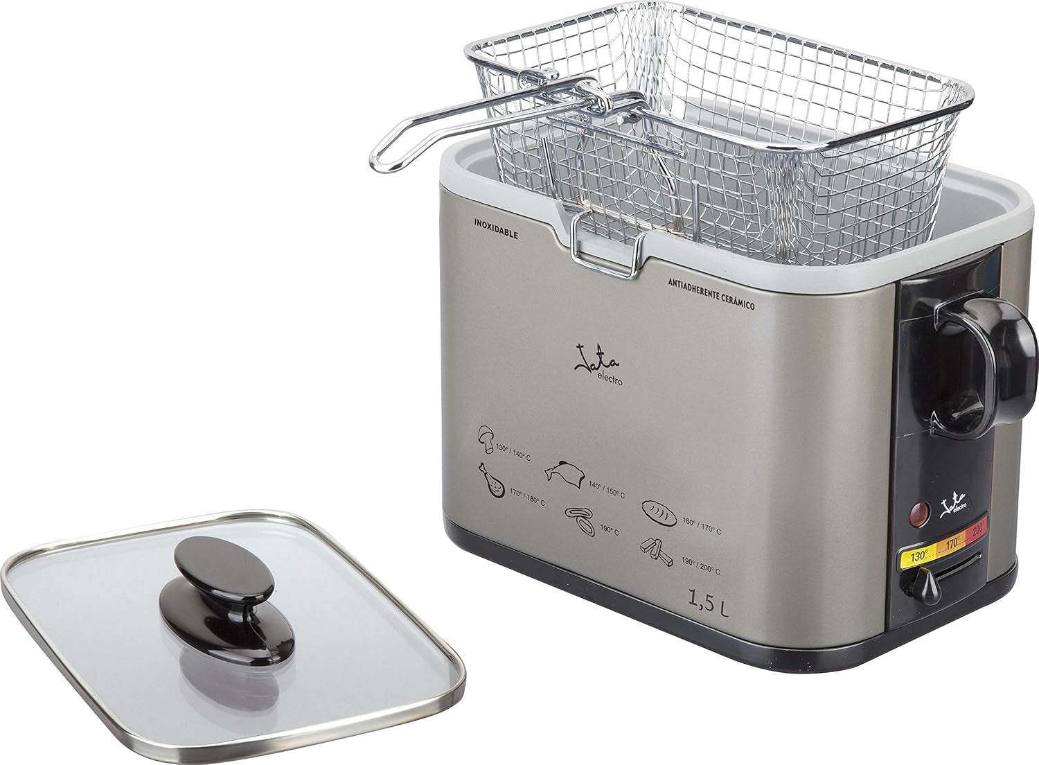 Tamaño FR326E - Friteuse, 1000 Watt, 1,3 Liter Naty Shop Appliances
