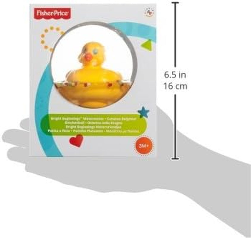 Fisher-Price WaterMates Ducky Ball, grappige eend in confettibal, babyspeelgoed, speelbal, badspeelgoed, vanaf 3 maanden, 75676 Babyspeelgoed Naty Shop