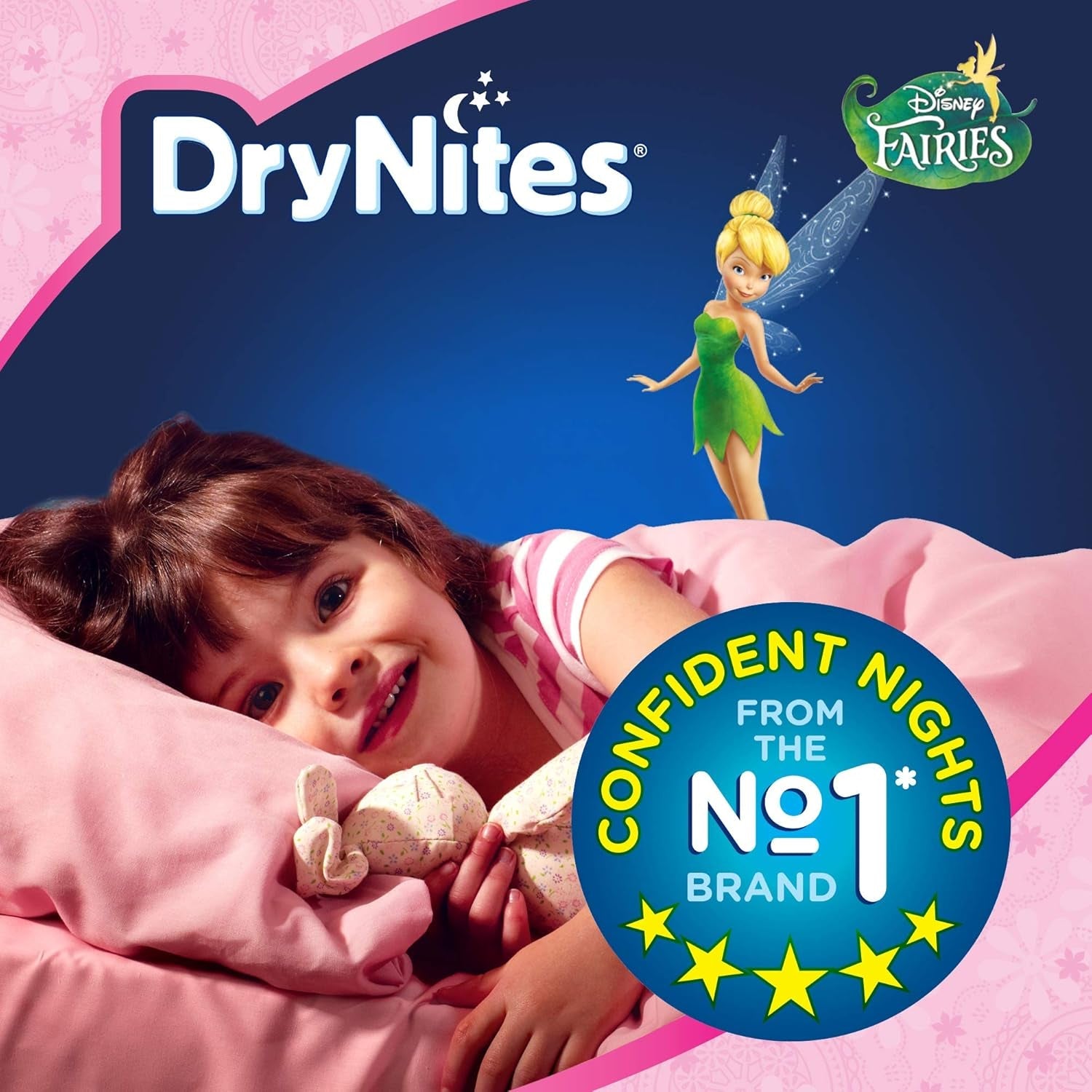 DryNites pyjamabroek voor meisjes 3-5 jaar, 1 pak (1 x 16 stuks)