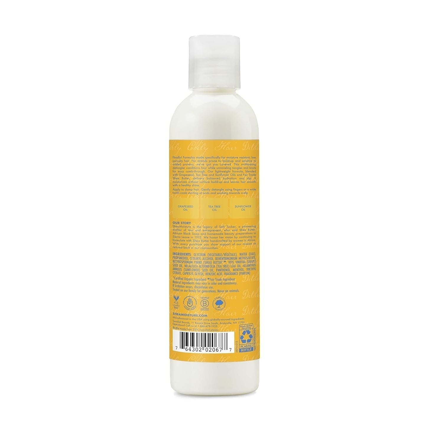 Gewichtloos hydraterend ontwarrend product Flesje van 237 ml voor krullend/golvend haar Ontwarrende producten Naty Shop