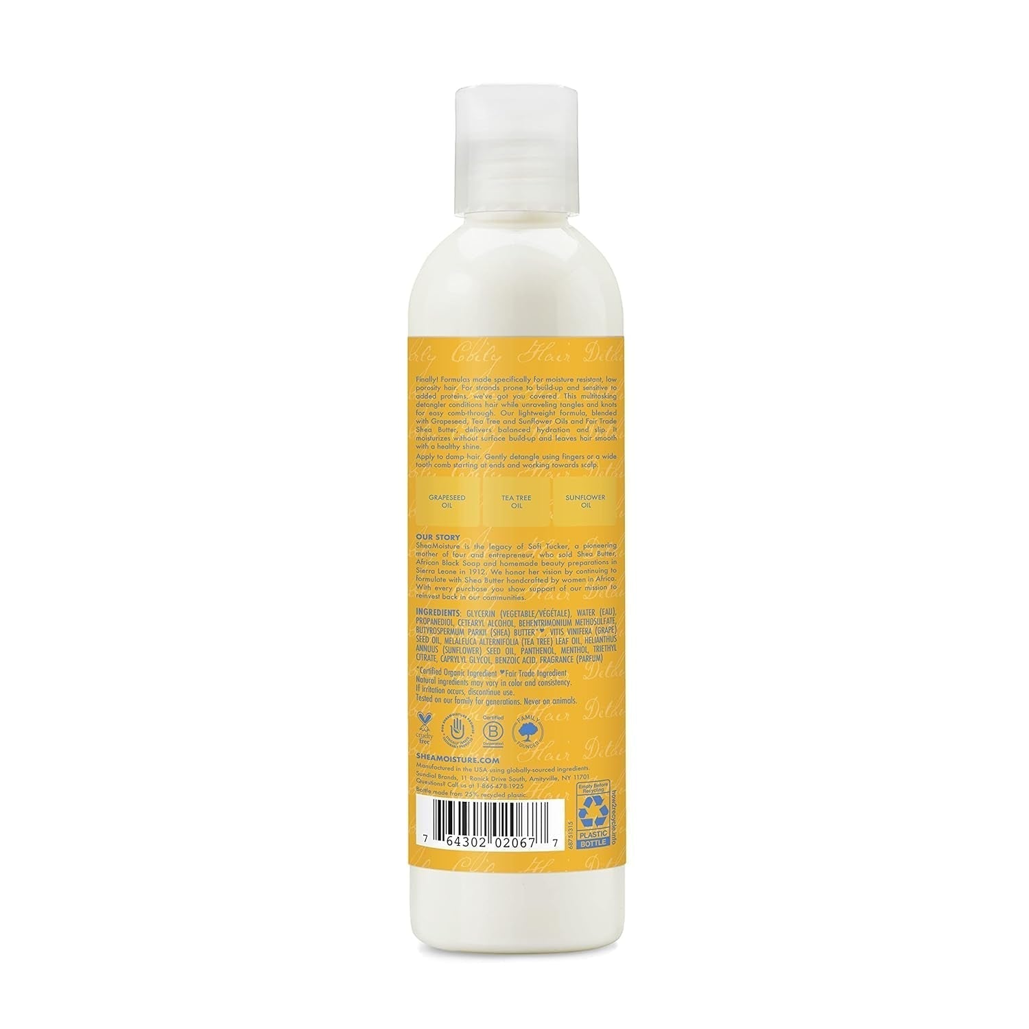 Gewichtloos hydraterend ontwarrend product Flesje van 237 ml voor krullend/golvend haar Ontwarrende producten Naty Shop
