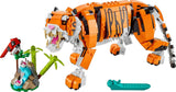 LEGO 31129 Creator Majestueuze Tijger, Panda of Vis 3-in-1 Dierenfigurenset Speelgoed voor kinderen, jongens en meisjes Dieren bouwen speelgoedbouwsets Bekijk de LEGO-Store