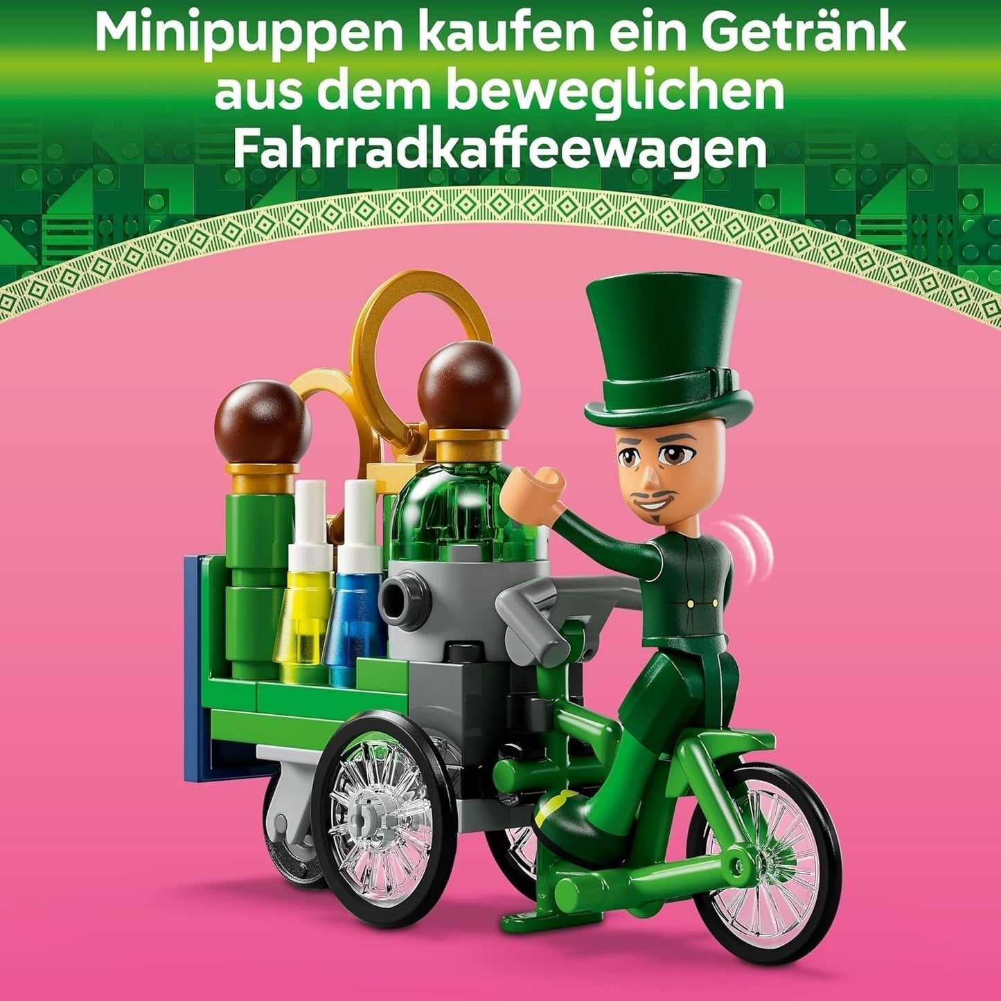 LEGO Wicked Welcome to Emerald City torenspeelgoed, minipoppen van Glinda en Elphaba, cadeau voor filmfans en meisjes en jongens vanaf 9 jaar die van poppenhuizen houden 75684 Bouwsets Besuche in LEGO-Store
