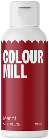 Color Mill kleurstof op oliebasis, Merlot oliemengsel - Kleurstof voor chocolade, fondant, muffins, cakes, bakken, bitterkoekjes - Kleurstof voor taartdecoratie - 100 ml