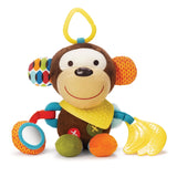 Skip Hop Bandana Buddies Activity Toy, zacht speelgoed voor baby's en kinderen, veelkleurig, olifant babyspeelgoed Naty Shop Monkey