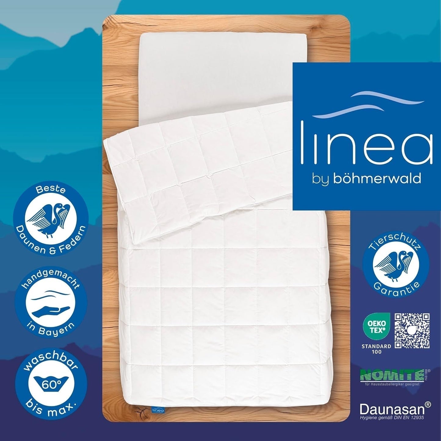 Comfortdekbed, (90 dons / 10 veren), wit, 155 X 220 Cm Dekbedden en dekbedden Naty Shop