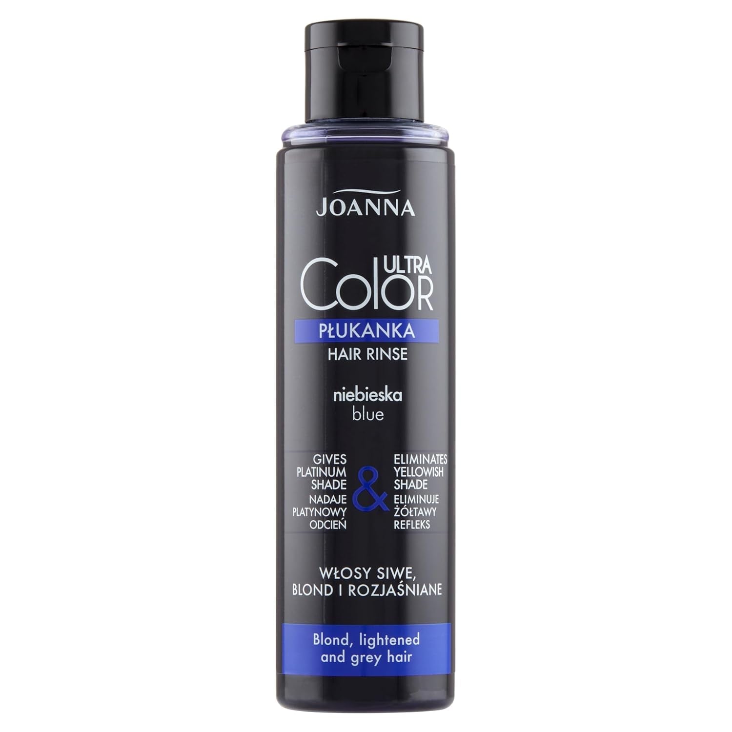 Joanna Ultra Color - Roze kleurconditioner voor blond en licht haar - Pastelroze - Natuurlijke glans - Verwijdert de gele tint uit grijsblond haar - Tijdelijke werking - 150 ml Naty Shop Platinum haarverf 150 Ml (1 pakje)