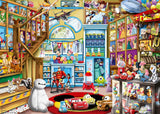 Ravensburger Puzzel 12000527 - In de speelgoedwinkel - Disney puzzel van 1000 stukjes voor volwassenen en kinderen vanaf 14 jaar Puzzel Naty Shop Retro