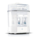 Chicco modulaire sterilisator met droogfunctie, babyflessensterilisator, bijtring en fopspeen met auto-stop, magnetronbestendig, geschikt voor het steriliseren van maximaal 6 flessen van 330 ml