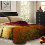 PETTI Artigiani Italiani dekbedovertrek voor tweepersoonsbed, 100% Made in Italy, Aquariumquilts en quilts Naty Shop Albero Di Fiori 160 X 190 Cm