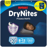 Huggies DryNites superabsorberende nachtluiers voor jongens van 8-13 jaar (30-48kg) 27 stuks (3 x 9 stuks) Pantyluiers