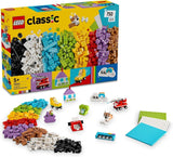 LEGO Classic creatieve set om te bouwen en te spelen - set met kleurrijke stenen - bouw een huis, een hond, een grappige auto, een pianoklavier en een regenboog - knutselset voor jongens en meisjes vanaf 5 jaar Bouwsets Besuche den LEGO-Store Standaard titel