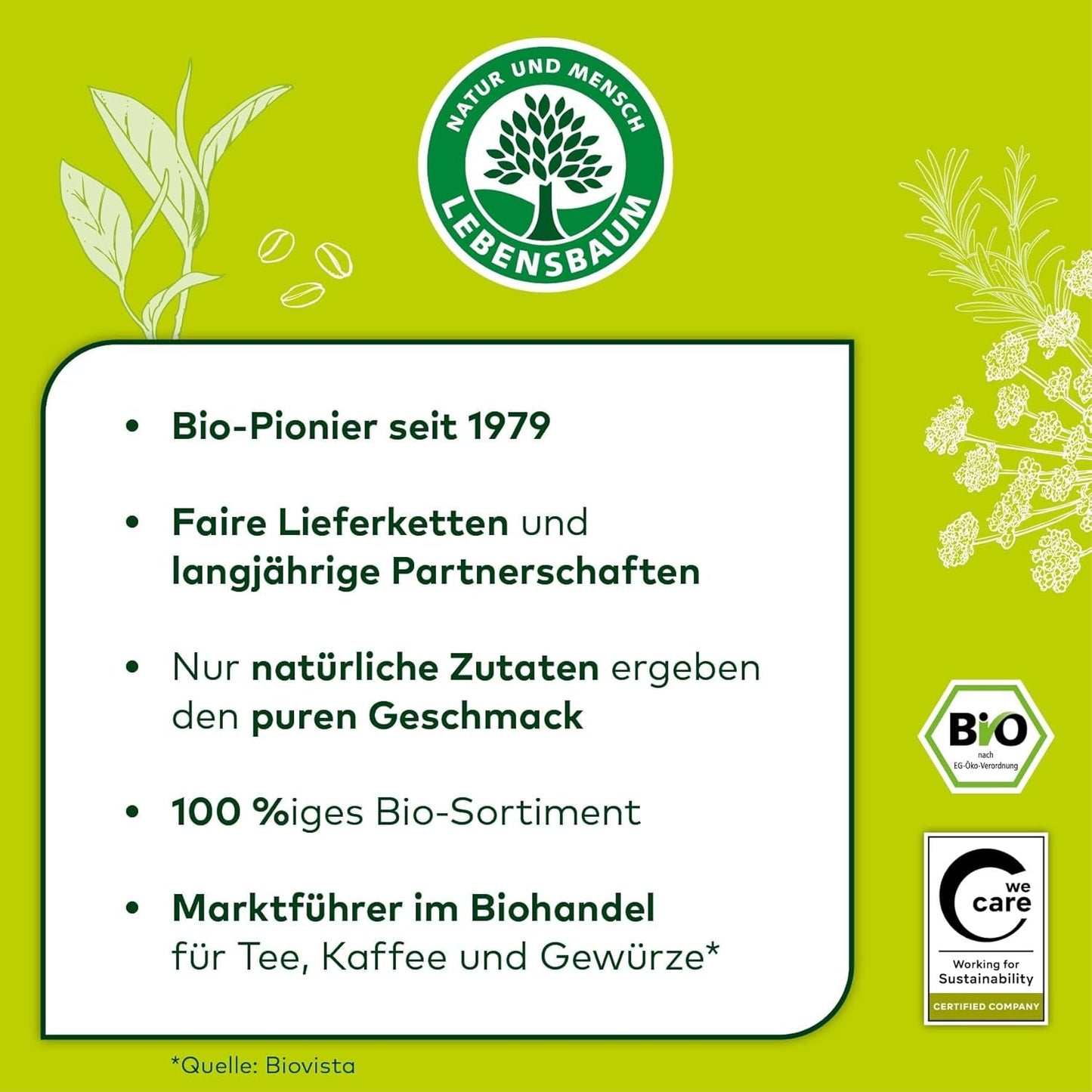 Lebensbaum Oregano, Bio-Gewürz für italienische Gerichte, würzig-herber Gesmack, gerebelt en getretten, 15 g