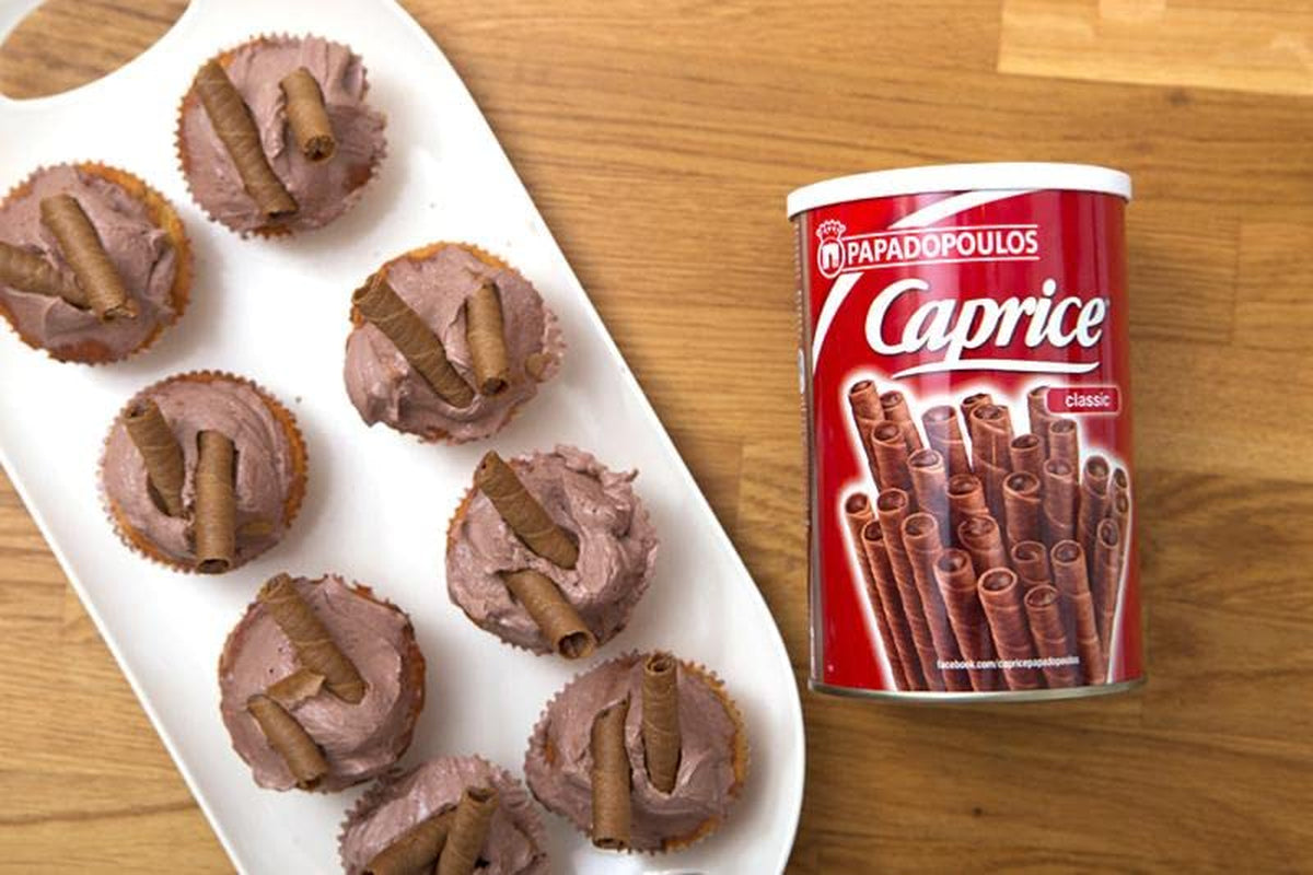 PAPADOPOULOU CAPRICE wafel met cacaoroom en hazelnoten 400G