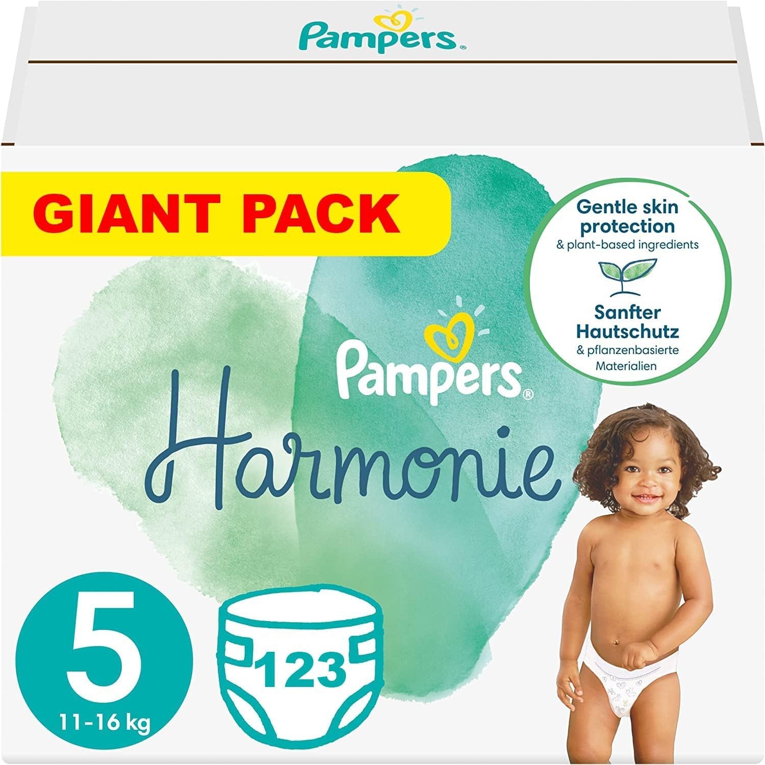 PAMPERS Harmony luiers maat 5, 123 stuks (11-16 kg)