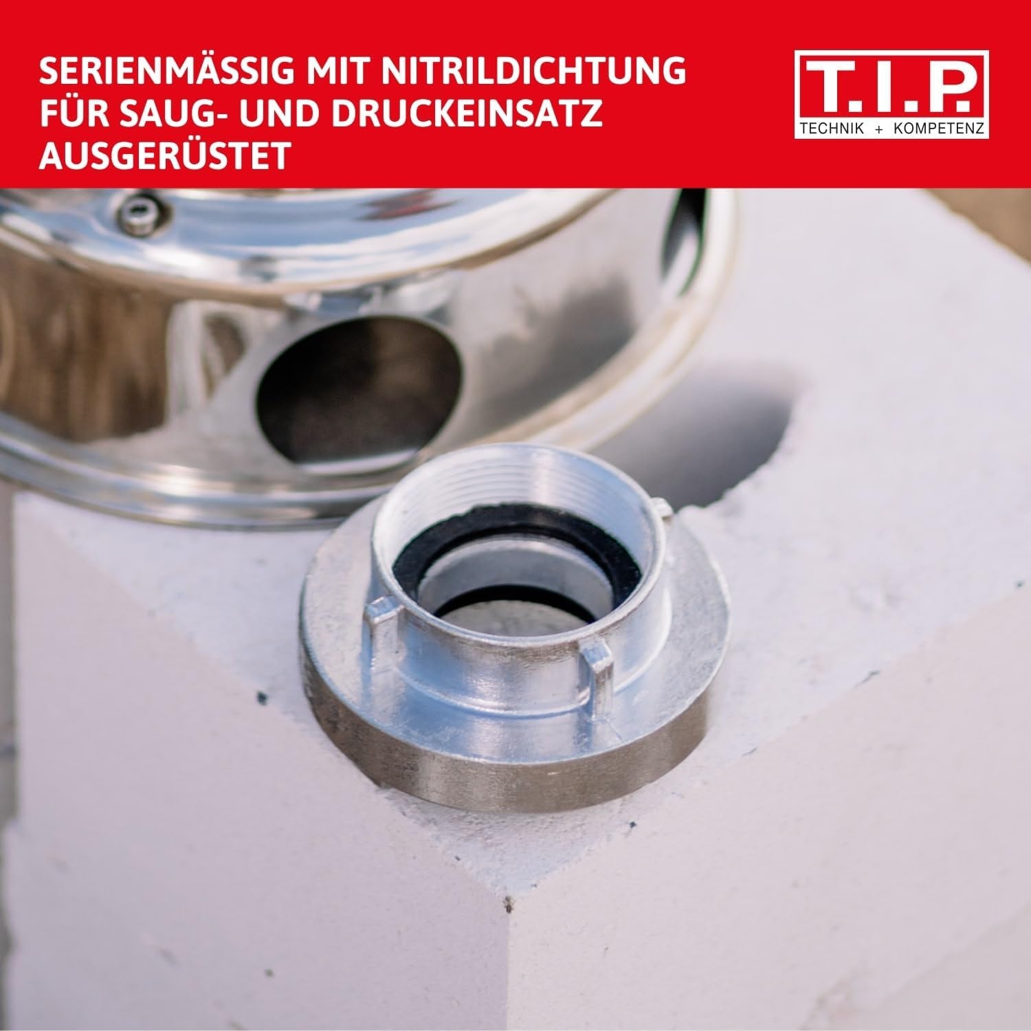 Storz TYPE C 52 koppeling, 2" binnendraad, voor buizen en fittingen met nitril O-ring voor zuig- en drukinzetstukken, gemaakt van aluminium, 31092