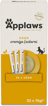 Applaws Romige Kip Graanvrije Snack voor Katten & Kittens 32 Zakjes x 15g