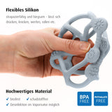 Reer Bite&Play Baby Bijtring Bal en Catcher, Bijtring en speelgoed voor peuters, geweldig cadeau