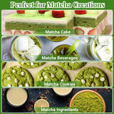 Alyvisun Matcha-set, 5-delig Matcha-theeservies met Matcha-theepot en Matcha-theestandaard, theelepel, theelepel, Matcha-theeset voor Matcha-liefhebbers, ideaal voor beginners en liefhebbers