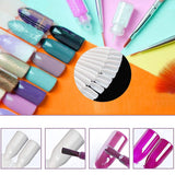 40 sticks voor kunstmatige nagellakcapsules, praktische ventilator, nail art (40, transparant)