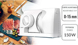 MPM MKR-05 Universele elektrische snijmachine, instelbare snijdikte tot 15 mm, 150 W Shredders en Slicers Naty Shop