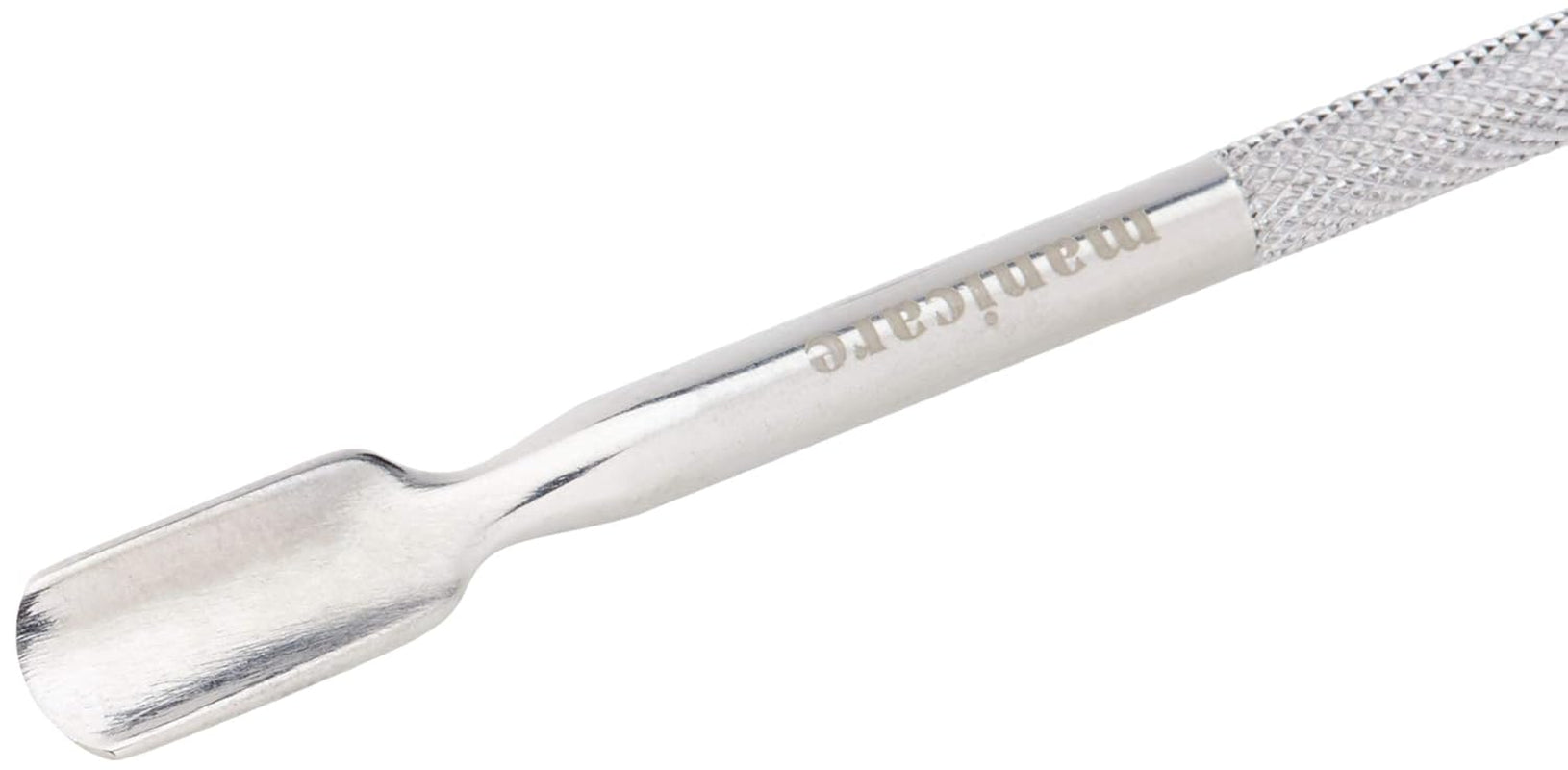 Nagelriemschuiver en nagelreiniger, professioneel manicure-/pedicuregereedschap, dubbelkoppig roestvrij staal, perfect voor overgroeide nagelriemen, reinigt onder/rond de nagel, verwijdert nagellak