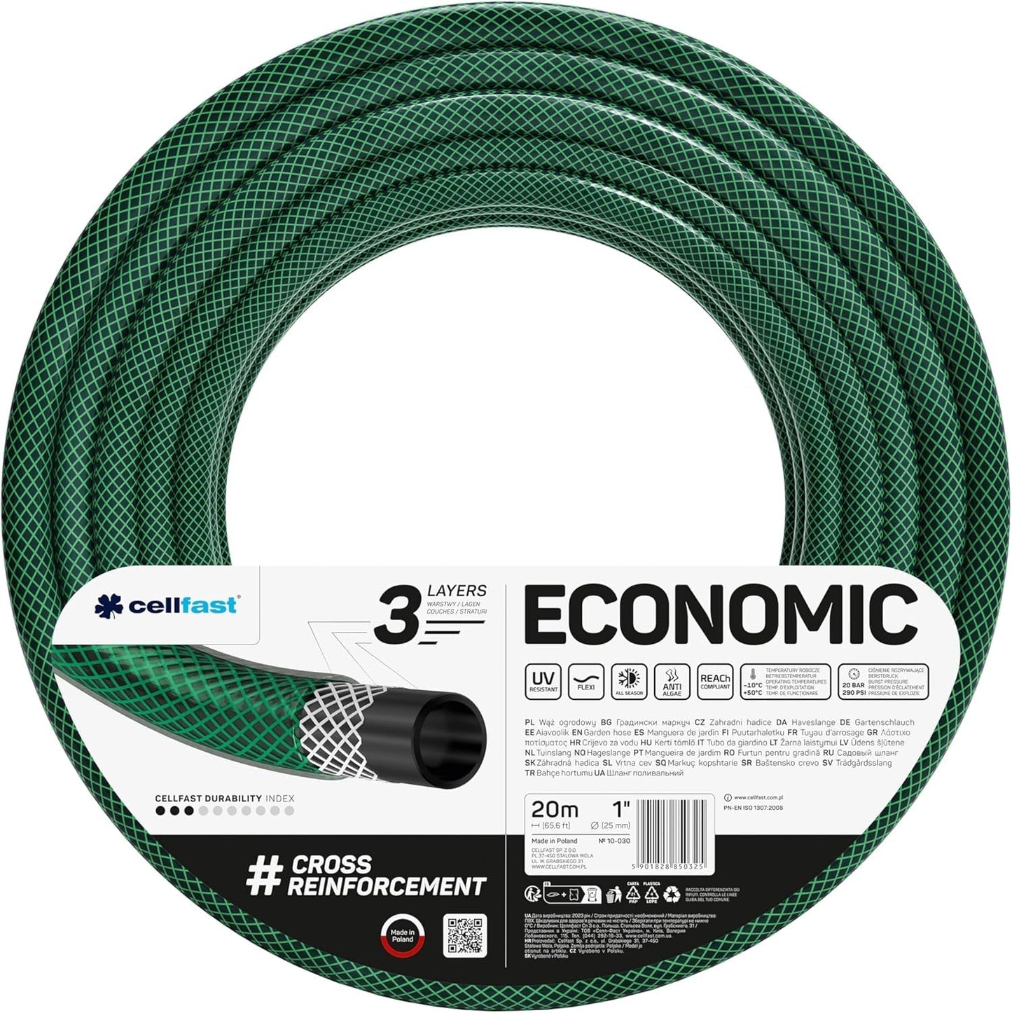 Tuinslang Cellfast ECONOMIC 20m, 5/8", 10-010