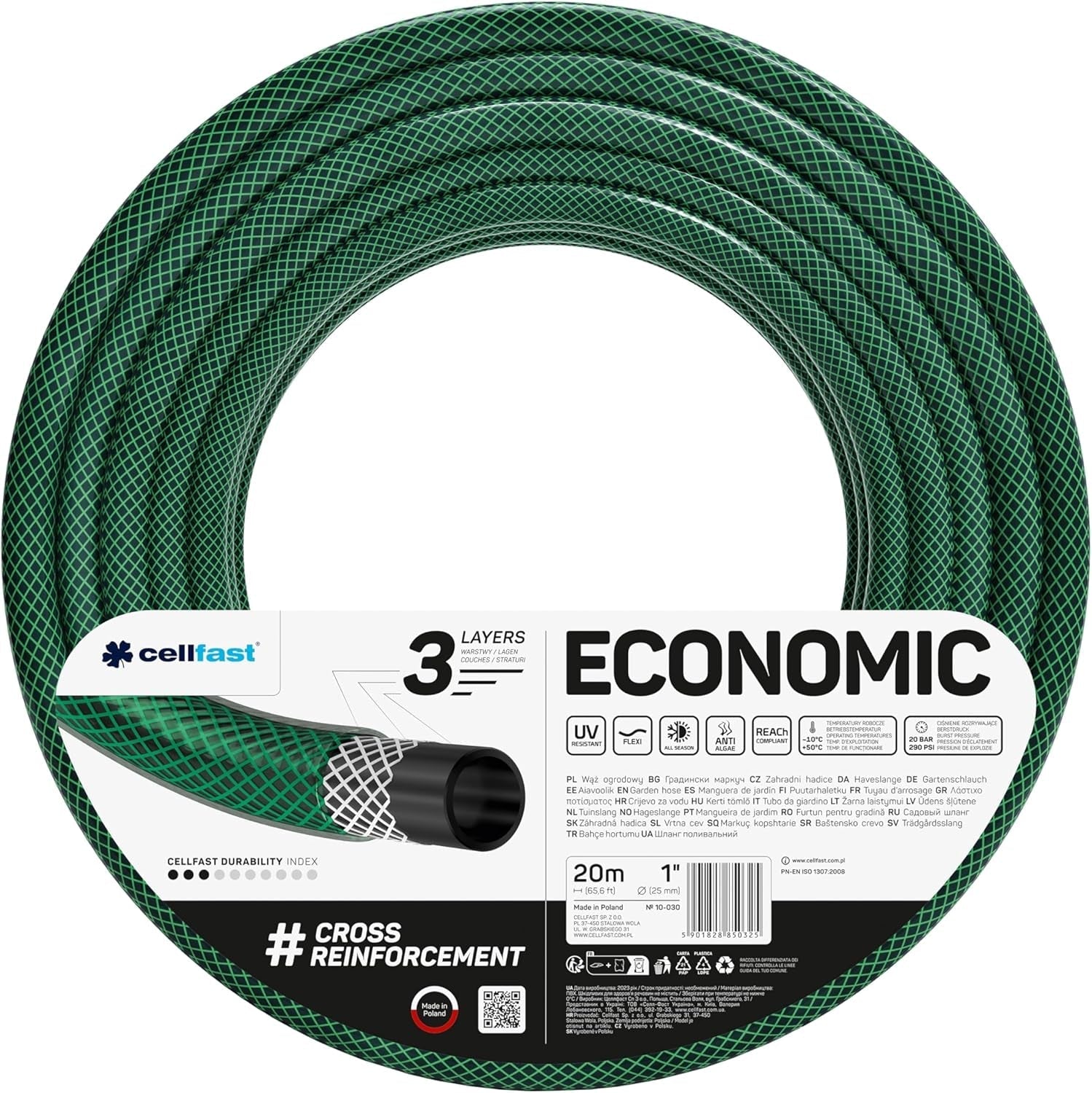 Tuinslang Cellfast ECONOMIC 20m, 5/8", 10-010