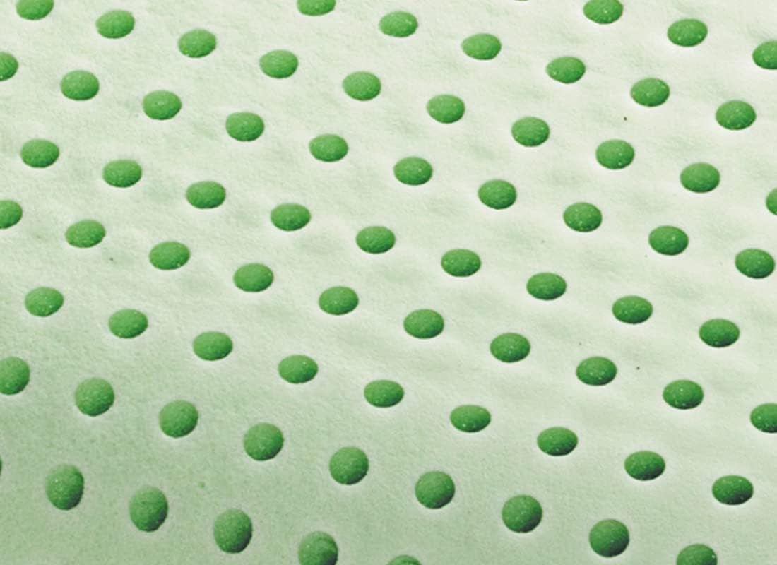 Marcapiuma traagschuim kussen, groen, naturel, met kruiden, 2 stuks Standaard kussens Naty Shop