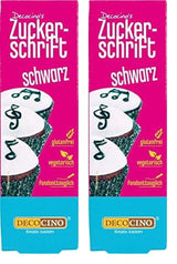 Decocino Red Sugar Lettering - Voedselkleuring Lettering - Praktische tube voor het etiketteren van fondant en glazuur - Bakdecoraties voor taarten, cakes en cupcakes! (Pack van 2)
