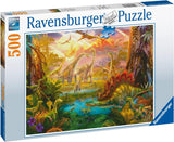 Ravensburger Puzzel 16983 - Dinoland - Legpuzzel van 500 stukjes voor volwassenen en kinderen vanaf 10 jaar, dinosauruspuzzel Puzzel Naty Shop