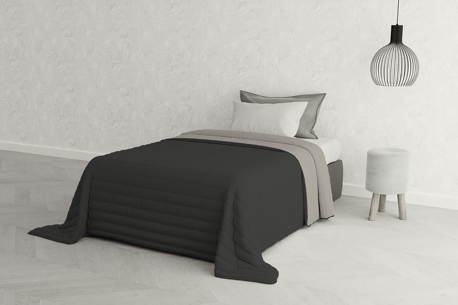 Italiaans beddengoed Estivo eenpersoonsbed, linnen, Aqua, 170 X 270 Cm Dekbedden en dekbedden Naty Shop Grijs 170 X 270 Cm