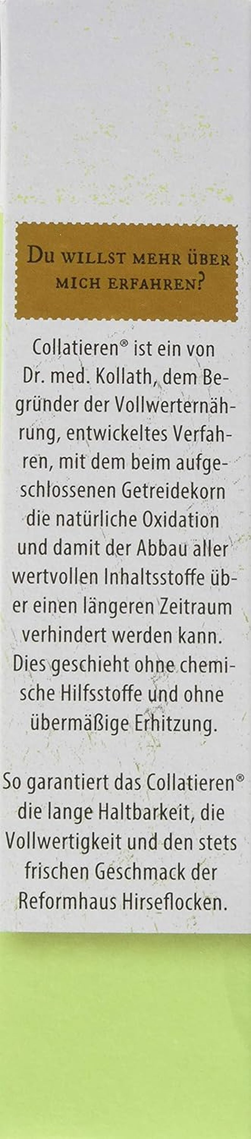 Hirse-Flocken Bio, 6Er-pakket (6 X 400 G) Granen Naty Shop