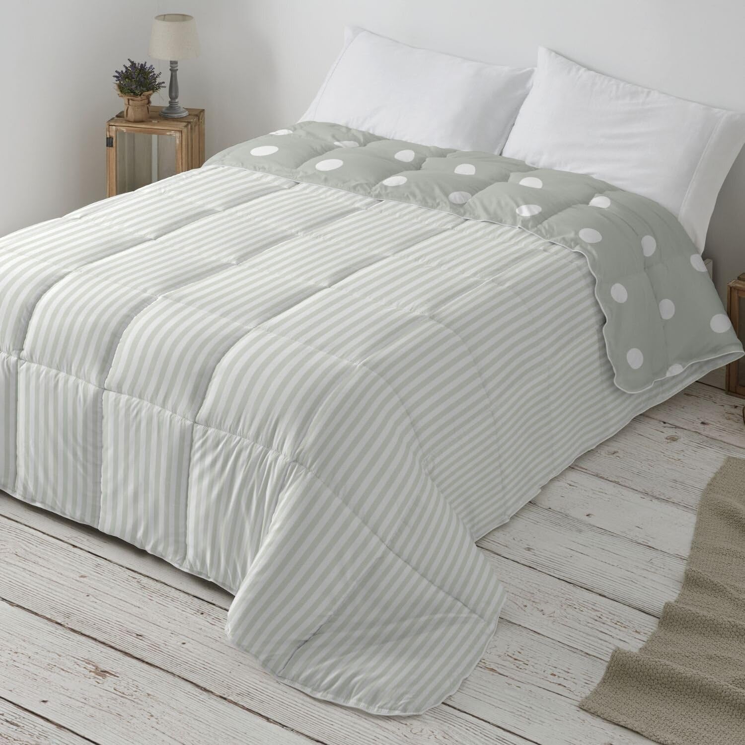 Dekbedovertrek, synthetisch, mintgroen, Ancho 150 tot 160 Cm Dekbedden en dekbedden Naty Shop