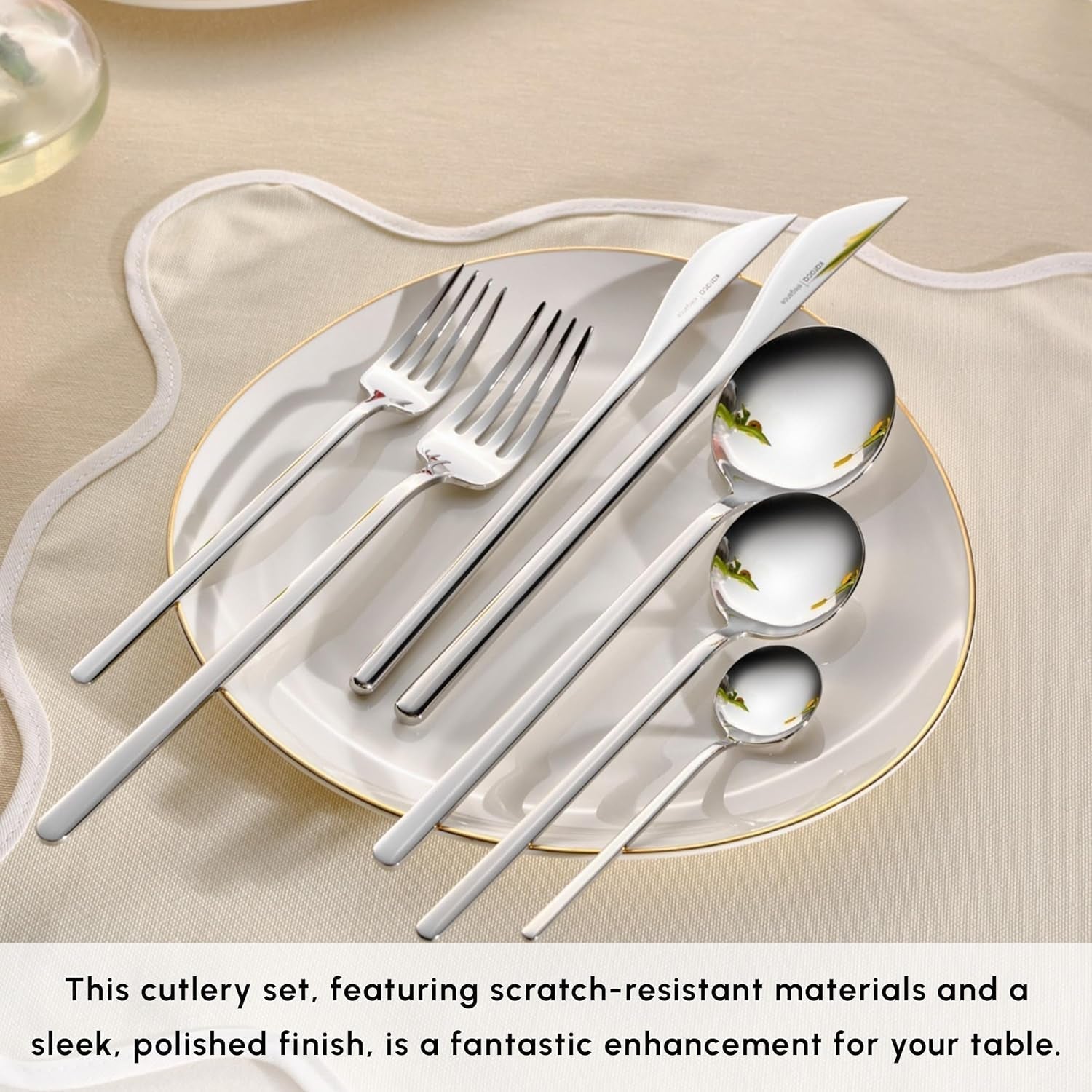 Karaca Focus Elegance, 84-delige bestekset, 12 personen Kitchen Naty Shop