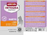 Animonda INTEGRA PROTECT natvoer voor katten met diabetes met kalkoenvlees (24 x 85 g), aanbevolen door dierenartsen bij diabetes, een volledige dieetvoeding voor volwassen katten, ontwikkeld in samenwerking met dierenartsen.